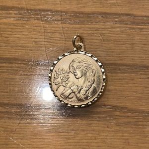 Ouf by Sara 14k YG Virgo Zodiac Charm